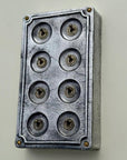 8 Gang 2 Way Solid Cast Metal Conduit Light Switch Industrial