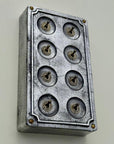 8 Gang 2 Way Solid Cast Metal Conduit Light Switch Industrial