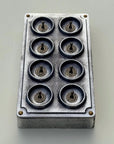 8 Gang 2 Way Toggle Light Switch | Cast Aluminium Surface Mounted