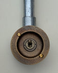 Single Gang 2 Way Antique Brass Conduit Light Toggle Switch