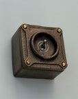Single Gang Antique Brass Solid Conduit Toggle Light Switch - Industrial Vintage Crabtree