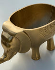 Elephant Indoor Planter | Brass Finish Animal Plant Pot
