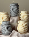 Snake Hand Pillar Candle: Serpent Design Candle, Mystical Decor, Gothic Home Accent-0