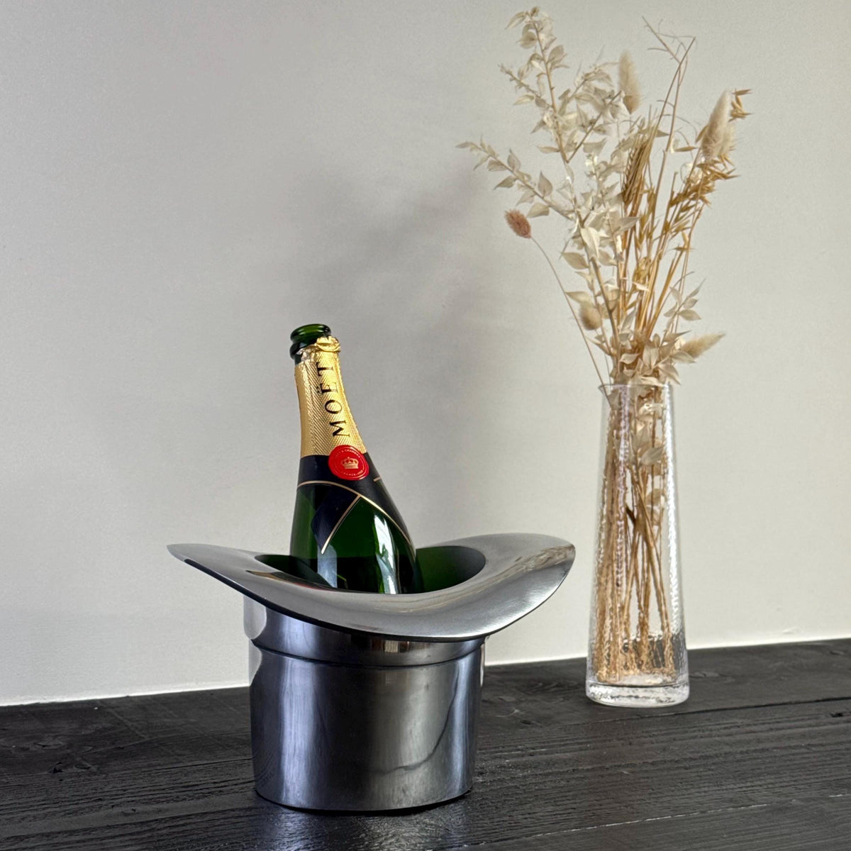 Top Hat Champagne Ice Bucket | Solid Cast Aluminium Wine &amp; Bottle Cooler