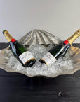 Clamshell Solid Champagne Ice Bucket ~ Wine Cooler