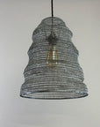 Walton ~ Beehive Large Silver Wire Mesh Lampshade Pendant Ceiling Light