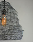Walton ~ Beehive Large Silver Wire Mesh Lampshade Pendant Ceiling Light