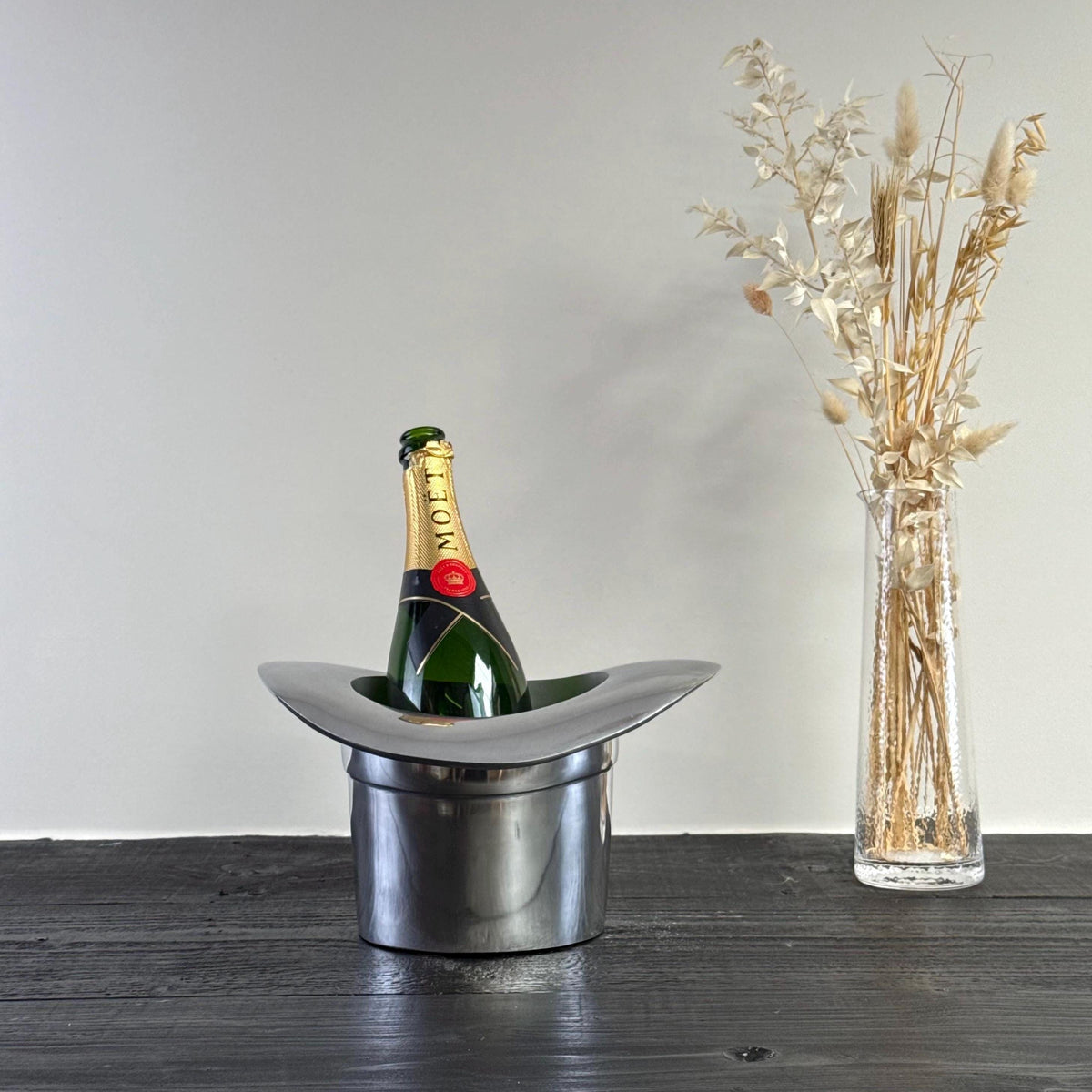 Top Hat Champagne Ice Bucket | Solid Cast Aluminium Wine &amp; Bottle Cooler