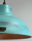Salthouse XL Copper Verdigris Patina Lampshade Pendant Light - 14.5 Inch