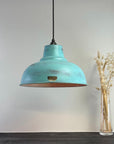 Salthouse XL Copper Verdigris Patina Lampshade Pendant Light - 14.5 Inch
