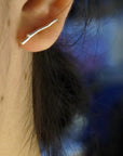 Jasmine Twig Earrings, Sterling Silver Jewelry, Nature-Inspired Handmade Accessory-2