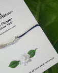 Jasmine Twig Bracelet: Adjustable Sterling Silver Cord-2
