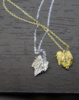 Silver Vine Necklace, Sterling Silver Jewelry, Vine Leaf Pendant, Gift for Her, Birthday Gift for Women, Handmade Jewelry, Nature-Inspired-1