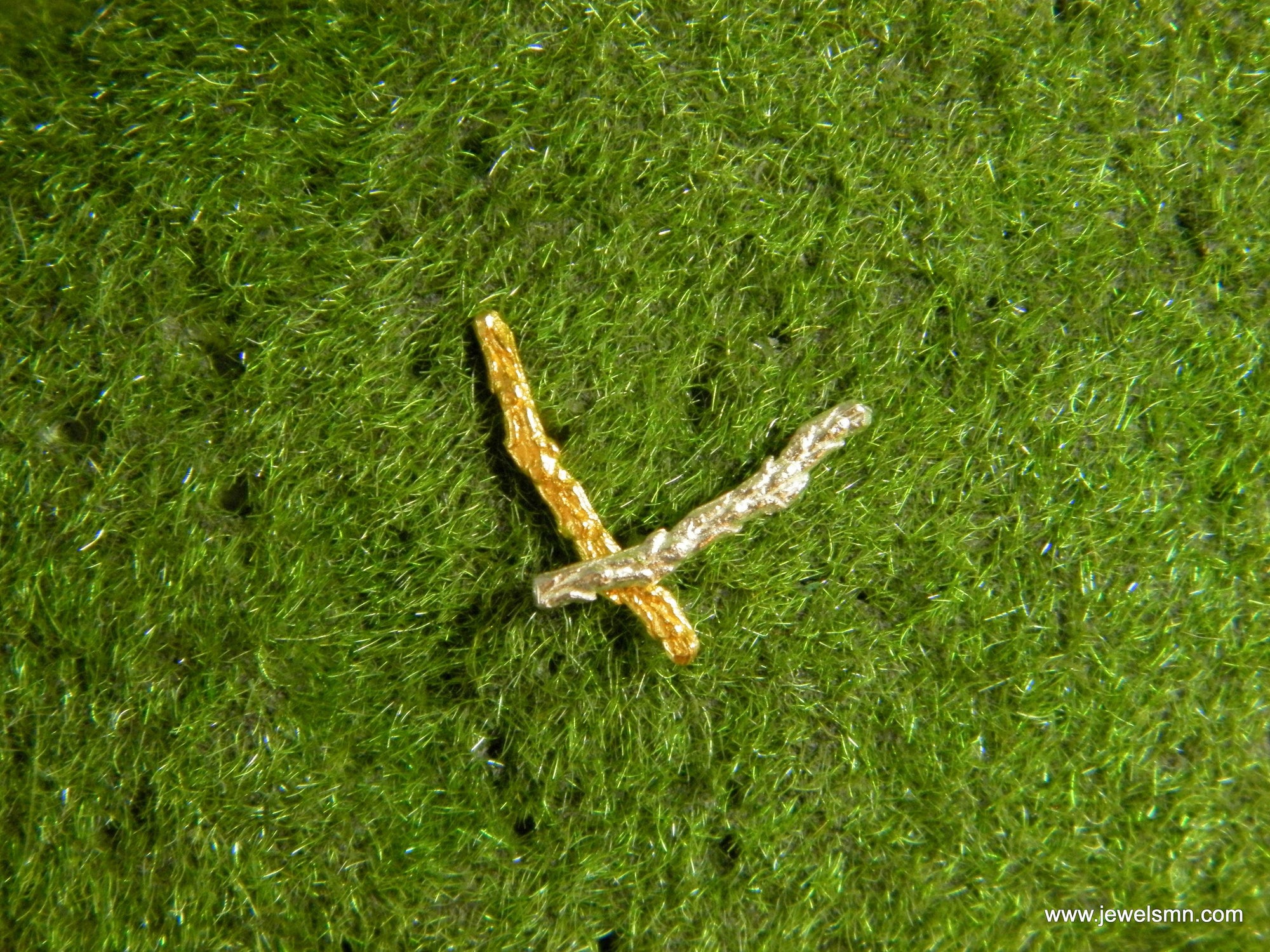 Sterling Silver Stud Earrings: Minimalist Cypress Twig - Unisex-3