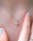 Tiny Real Starfish Necklace - Minimalist Eco-Friendly Jewelry-0