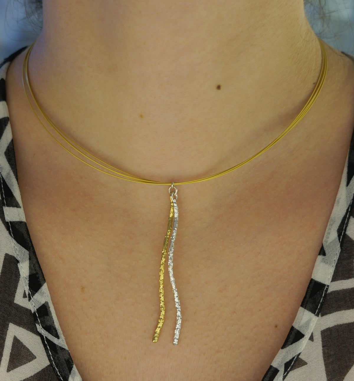 Real Pine Twig Silver Pendant Necklace, Handmade Nature Jewelry, Organic Botanical Pendant, Unique Gift for Nature Lovers, Sterling Silver 925