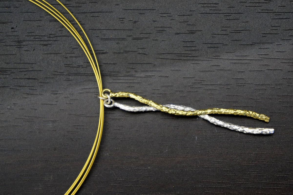 Real Pine Twig Silver Pendant Necklace, Handmade Nature Jewelry, Organic Botanical Pendant, Unique Gift for Nature Lovers, Sterling Silver 925