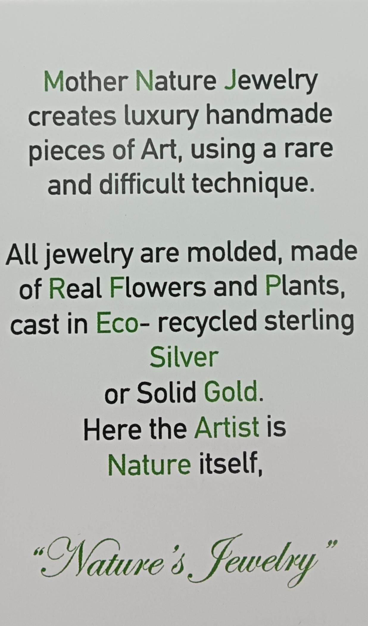 Dainty Pressed Flower Necklace - Vintage Sterling Silver Pendant-4