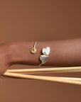Sterling Silver Butterfly Cuff Bracelet - Artisan Nature Jewelry