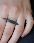 Real Olive Leaf Silver Ring, Handmade Nature Jewelry, Organic Botanical Band, Gift for Peace & Protection, Gold or Sterling Silver 925