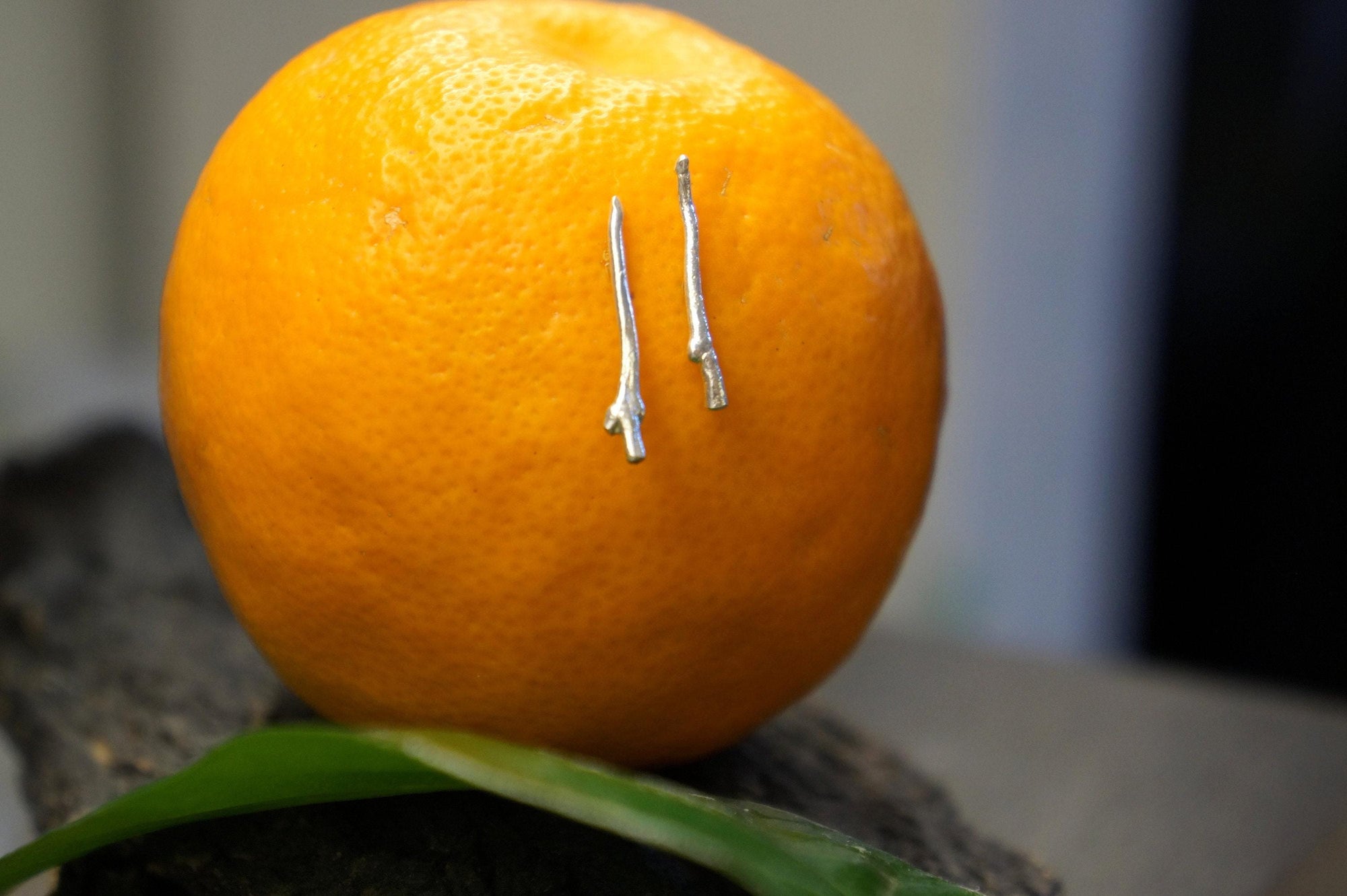 Jasmine Twig Earrings, Sterling Silver Jewelry, Nature-Inspired Handmade Accessory-3