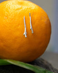 Jasmine Twig Earrings, Sterling Silver Jewelry, Nature-Inspired Handmade Accessory-3