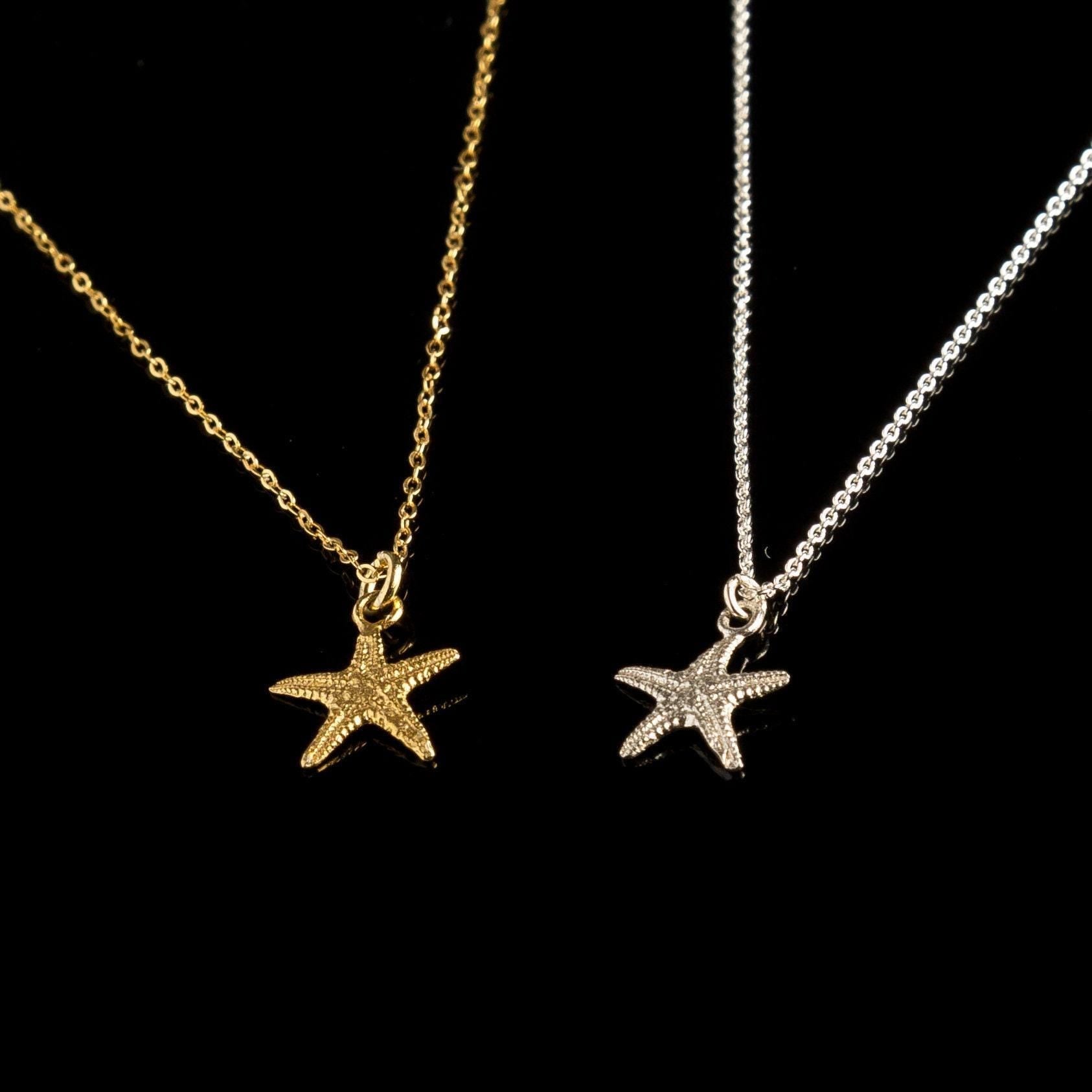 Tiny Real Starfish Necklace - Minimalist Eco-Friendly Jewelry-3