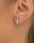 Sterling Silver Sea Shell Earrings: Dainty Nature-Inspired Studs-0