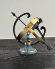 Armillary Small Solid Brass Verdigris Patina Sphere Sundial