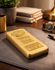 Cast Iron Gold Bullion Bar Paper Weight