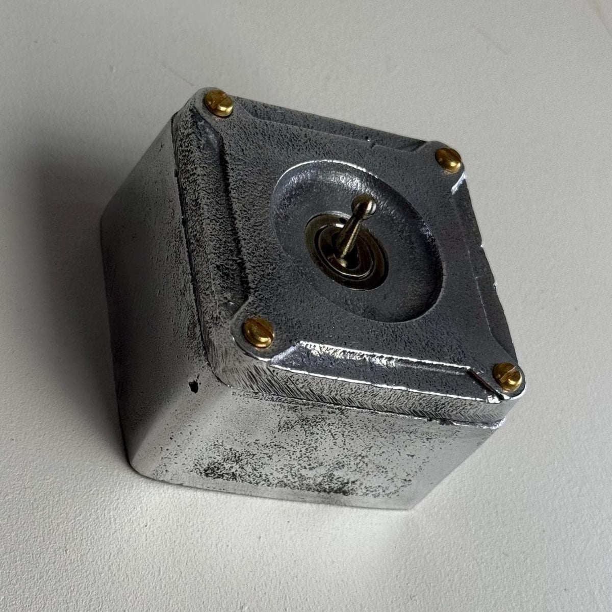 Single Gang Solid Cast Metal Toggle 2 Way Light Switch – Industrial Conduit