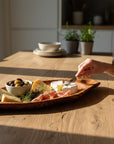 Olive Wood Charcuterie Board | Rustic Live Edge Serving Platter Cheese Tray