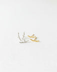 Real Juniper Branch Studs, Handmade Minimalist Jewelry, Organic Forest Earrings, Dainty Gift for Health & Resilience, Sterling Silver 925