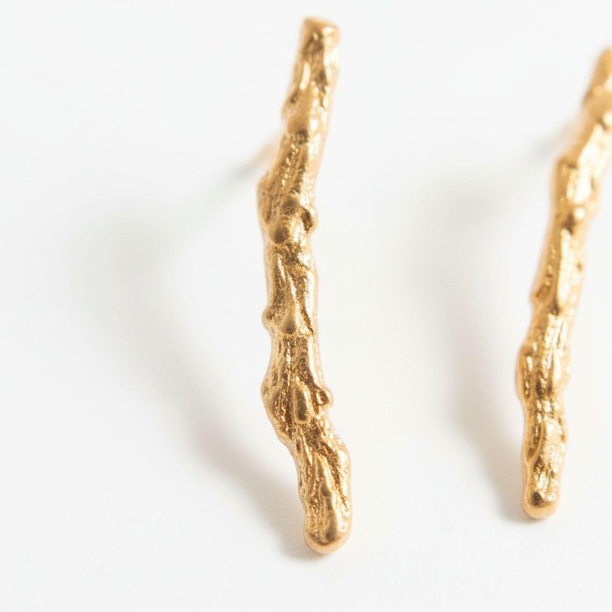 Real Juniper Branch Studs, Handmade Minimalist Jewelry, Organic Forest Earrings, Dainty Gift for Health &amp; Resilience, Sterling Silver 925