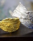 Real Hibiscus Leaf Bracelet, Handmade Nature Jewelry, Organic Forest Cuff, Gift for Beauty & Vitality, Gold or Sterling Silver 925