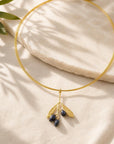 Real Olive Necklace, 14K Gold Plated Brass Pendant, Handmade Minimalist Jewelry Gift, Gift for Women, Nature Inspired Boho Necklace