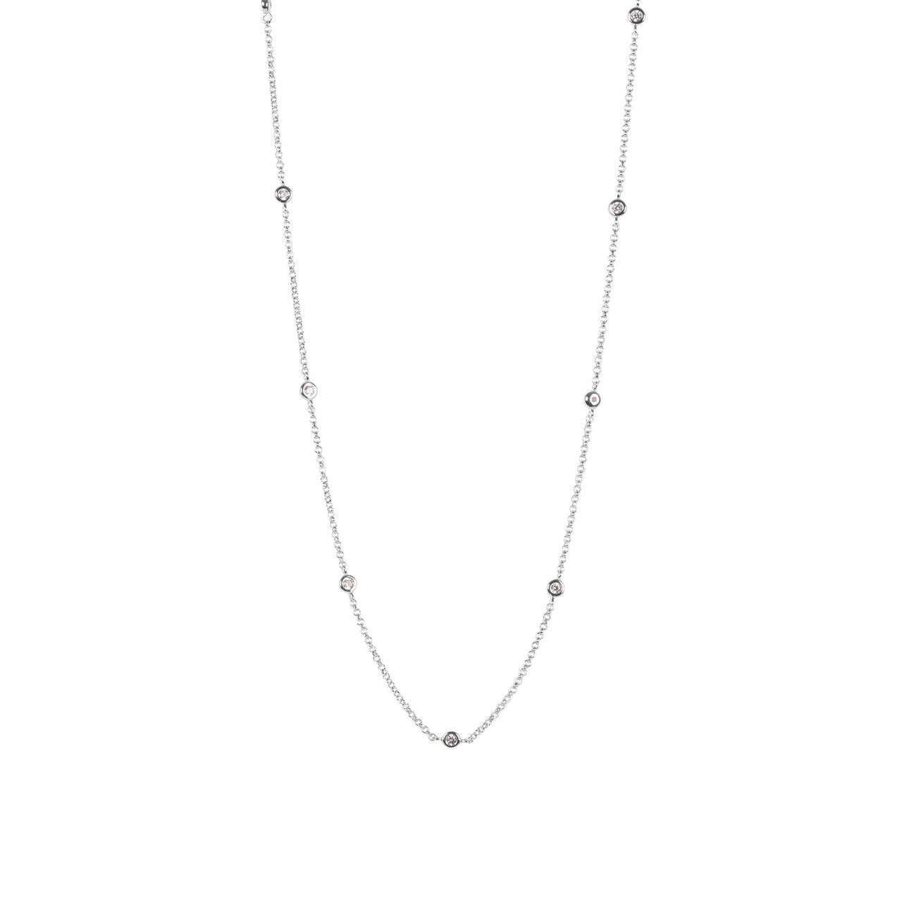 MyaMoon Sterling Silver Zircon Choker - Elegant & Timeless Design by MyaMoon at www.brixbailey.com