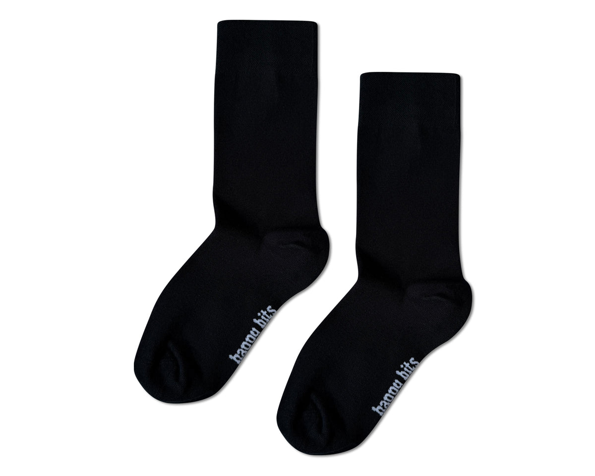 Plain Bamboo Socks - Sleek Black