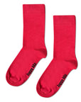 Plain Bamboo Socks - Sports Car Red