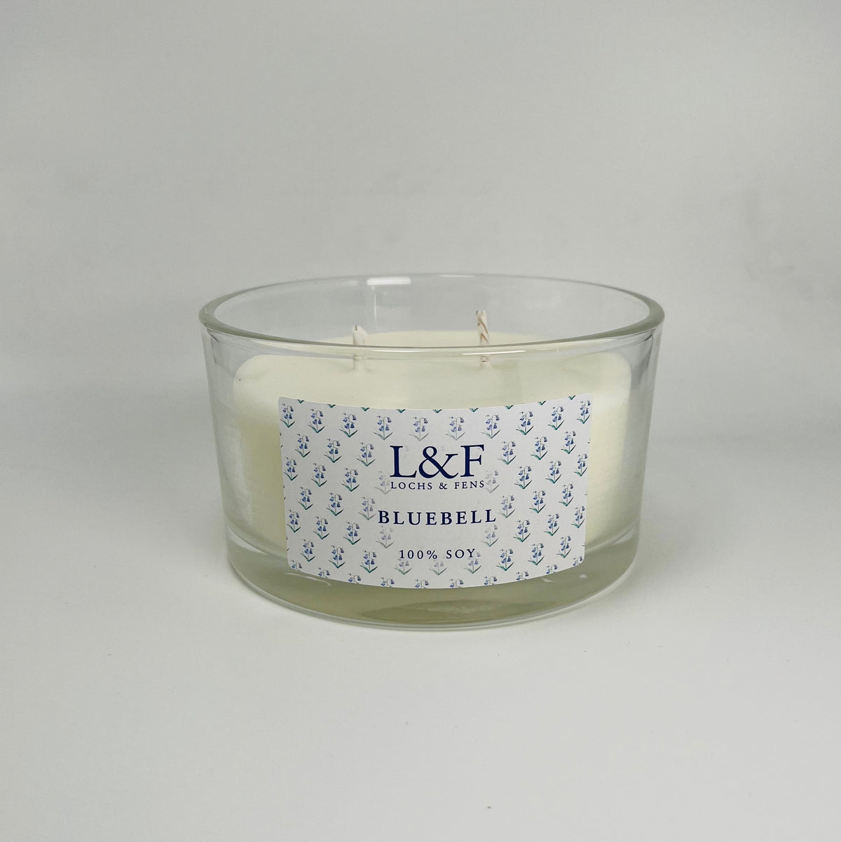 Double wick Soy Candle - Bluebell