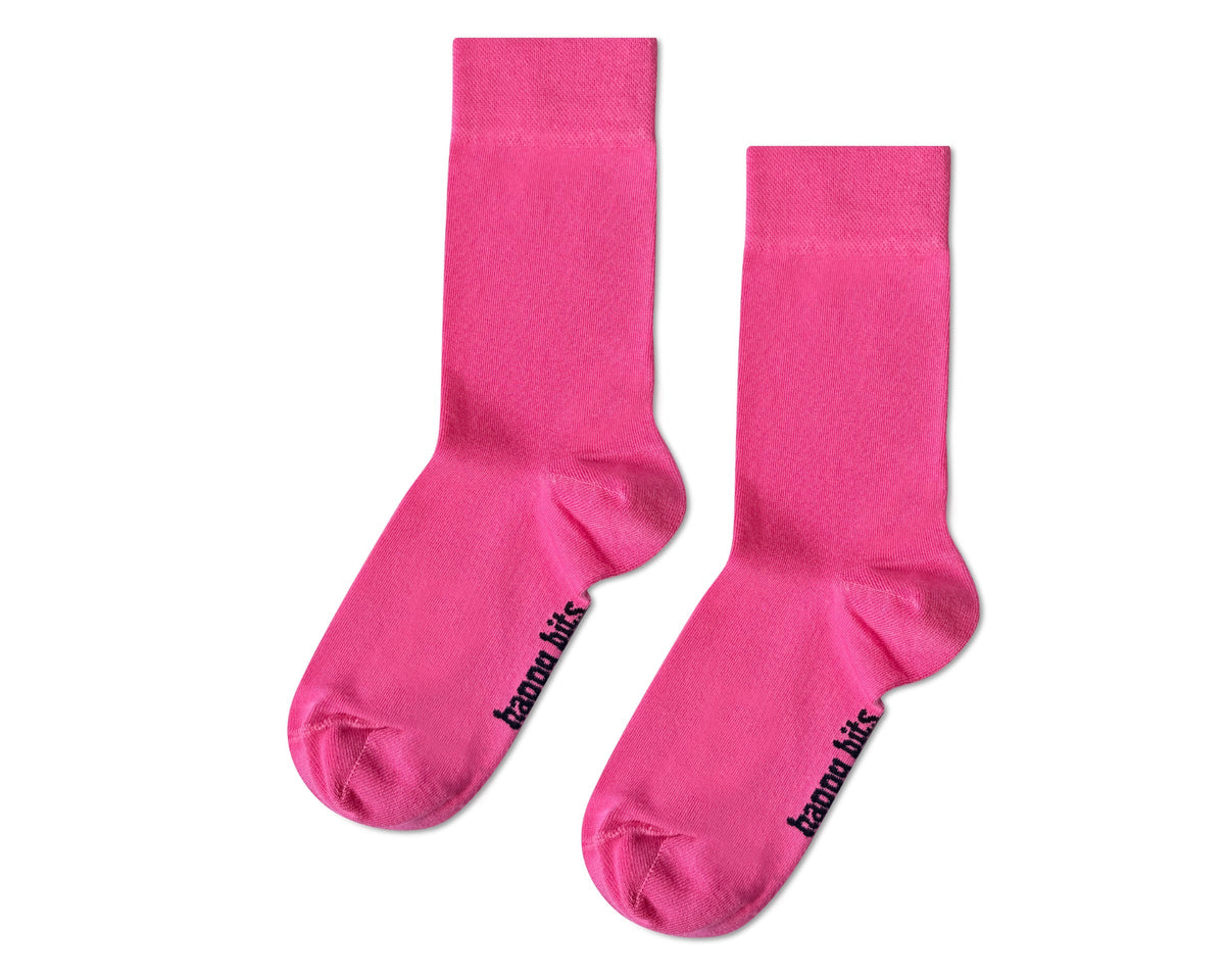 Plain Bamboo Socks - Bubblegum Pink