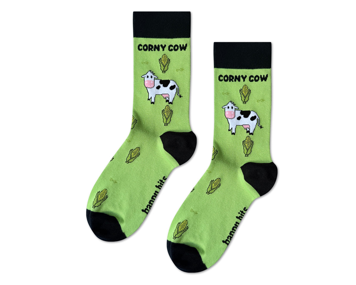 Corny Cow Bamboo Socks