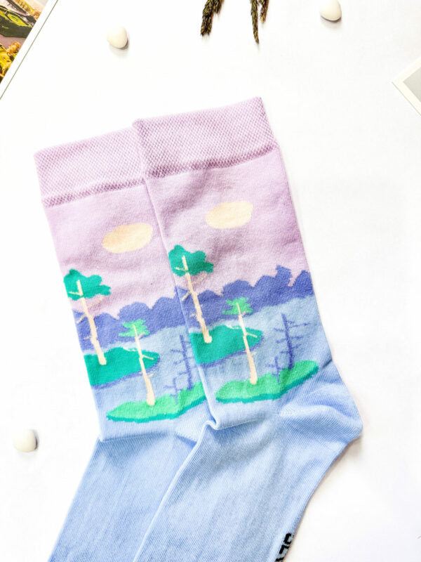 Estonian Bogs Inspired Nature Socks