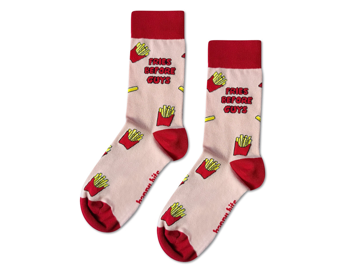 Fries Before Guys Bamboo Socks