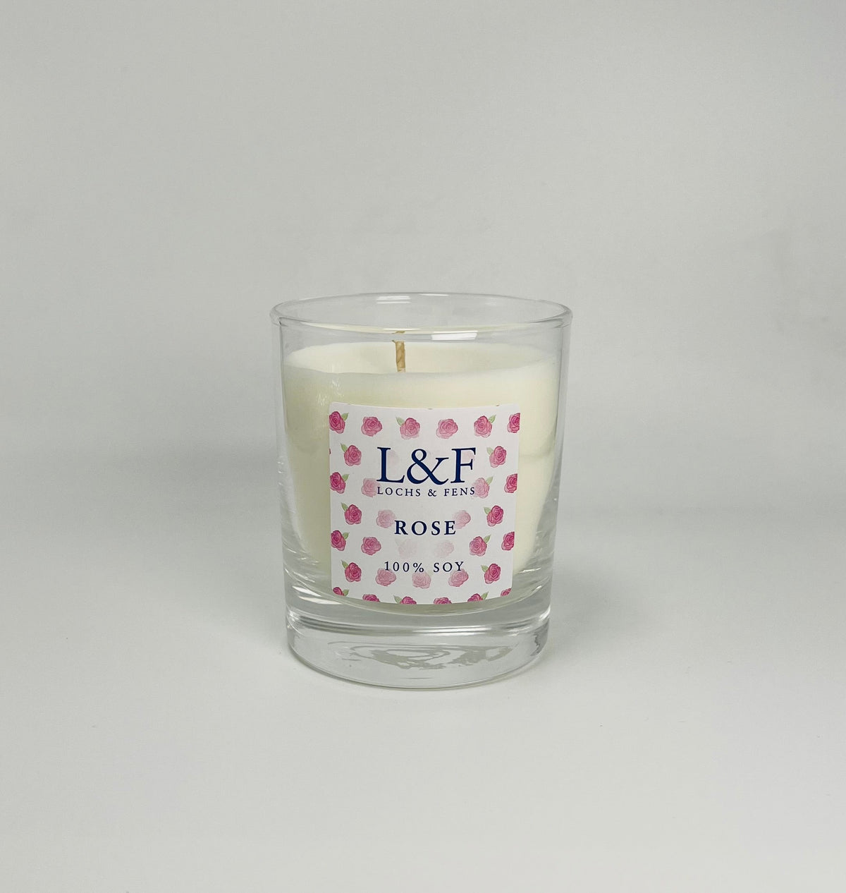 Single wick Soy Candles - Rose