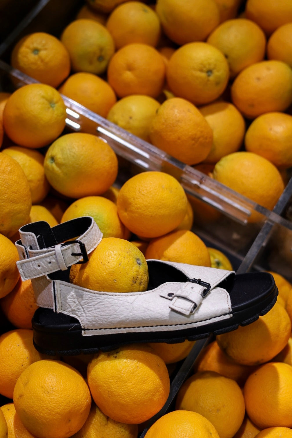 White Athens Vegan Summer Sandals