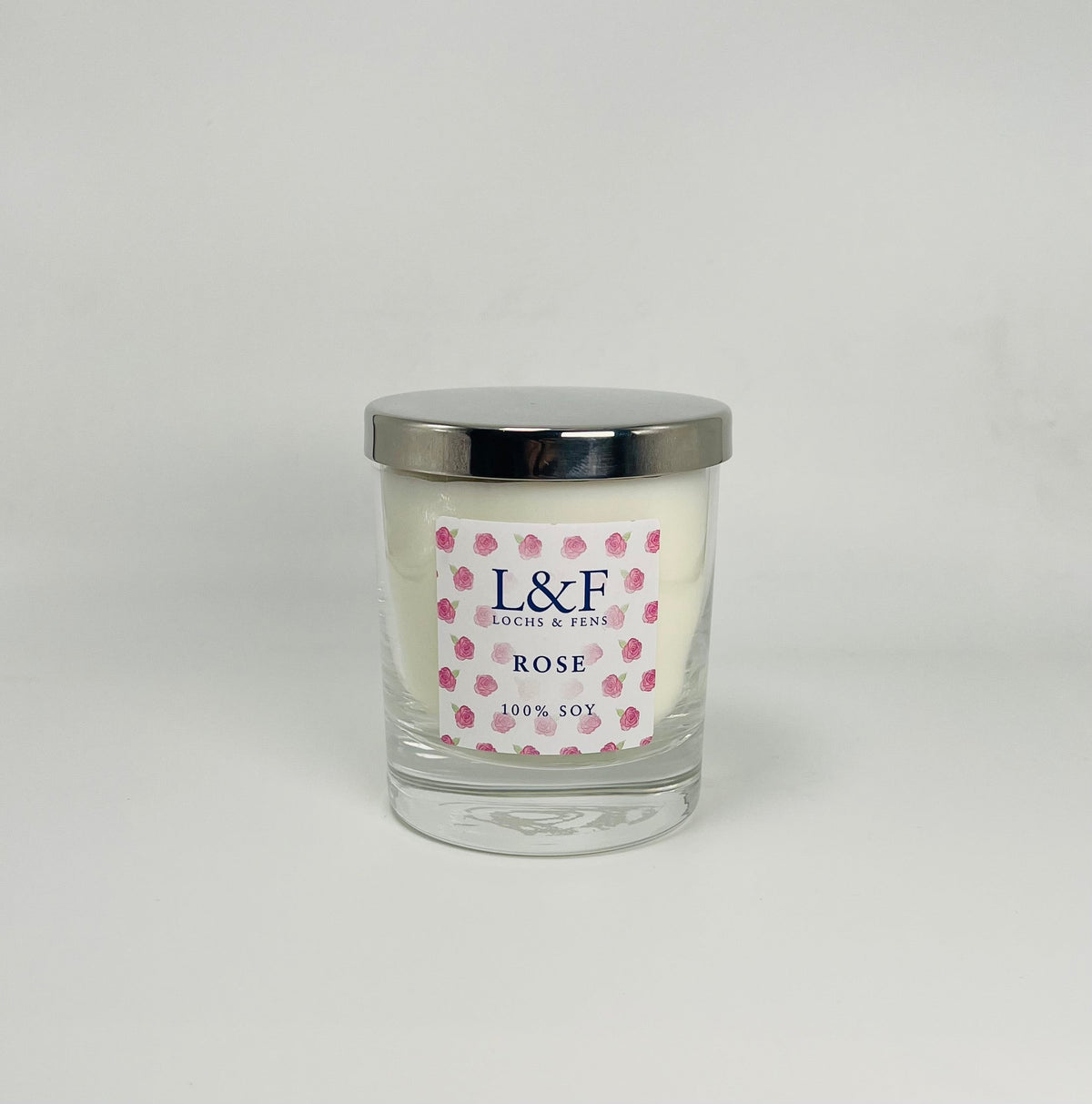 Single wick Soy Candles - Rose