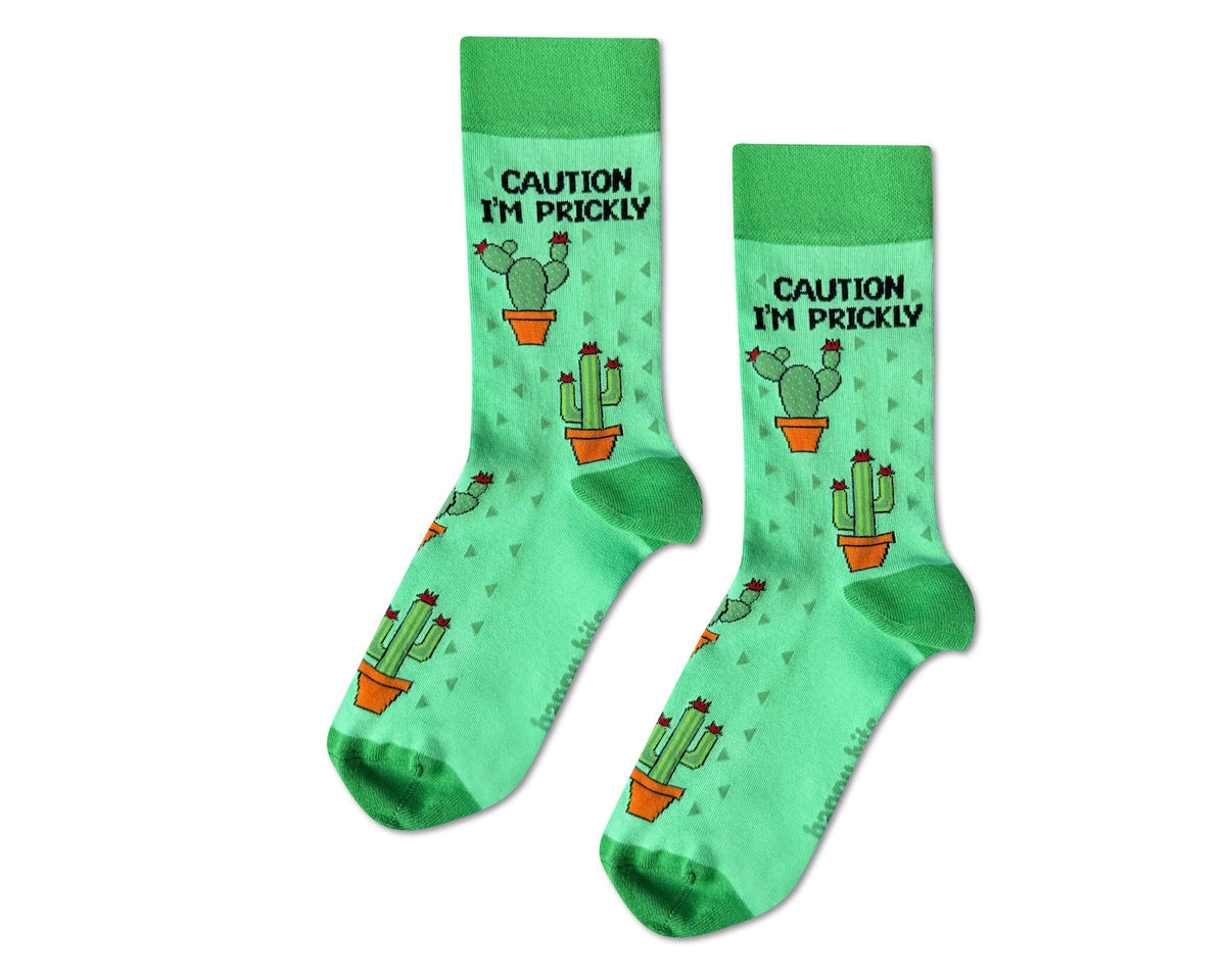 Caution I'm Prickly Bamboo Socks
