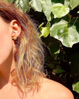 Tactile Silver Stud Earrings
