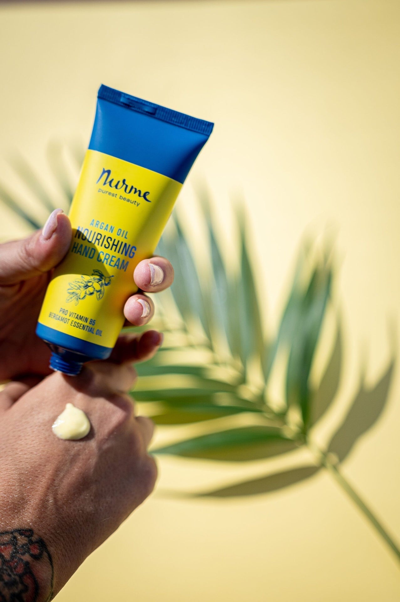 Nurme Argan Oil Hand Cream &amp; Bergamot Body Milk Set by Nurme at www.brixbailey.com